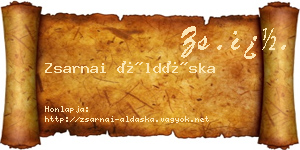 Zsarnai Áldáska névjegykártya